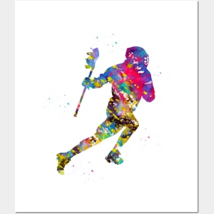 Lacrosse player Posters and Art